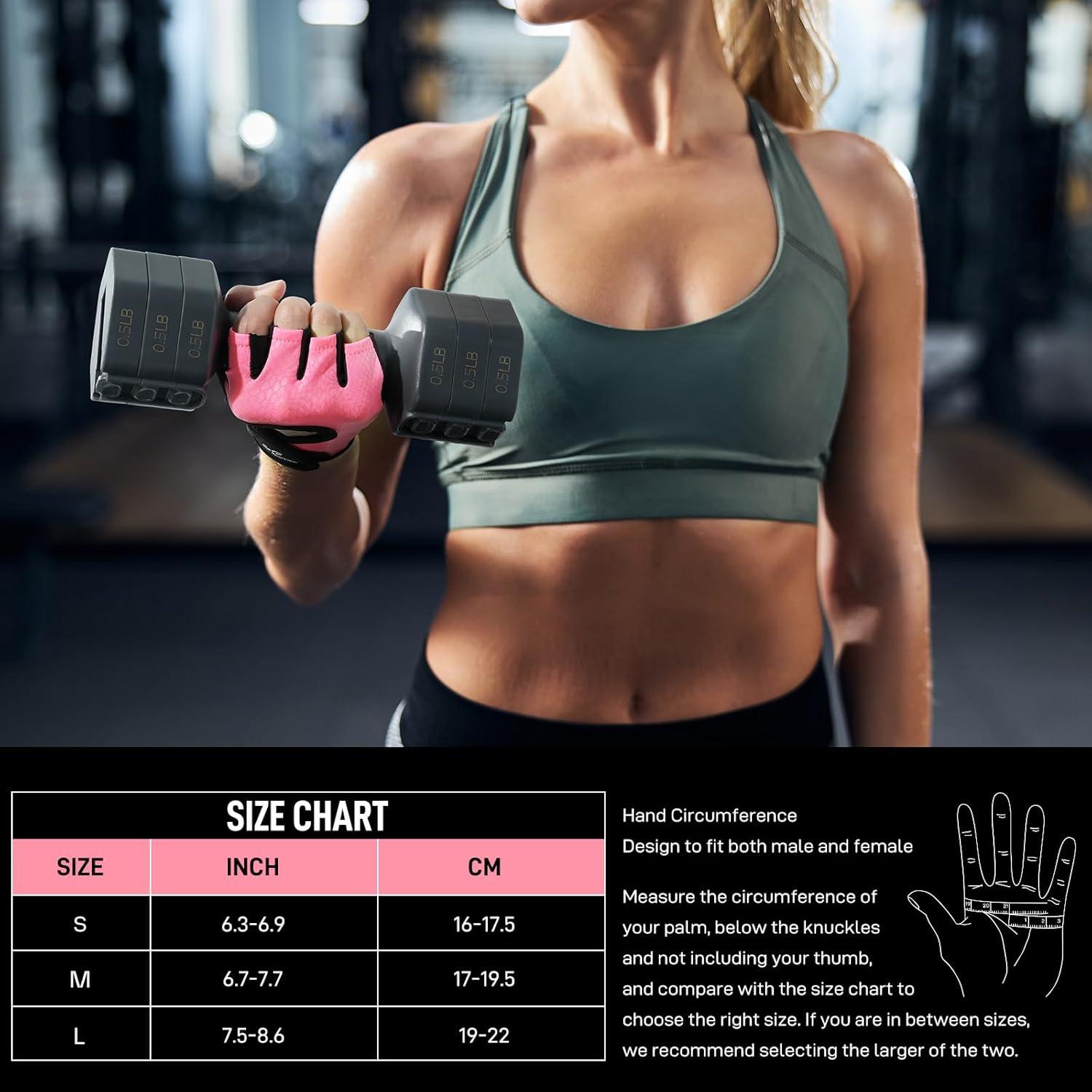 image:imageSportneer Workout Gloves for Men amp Women Full Palm Protection Breathable Exercise Gloves wCurved Open Back Lightweight Fitness Gloves for Pull Up Dumbbells Yoga Gym Cycling RowingLarge