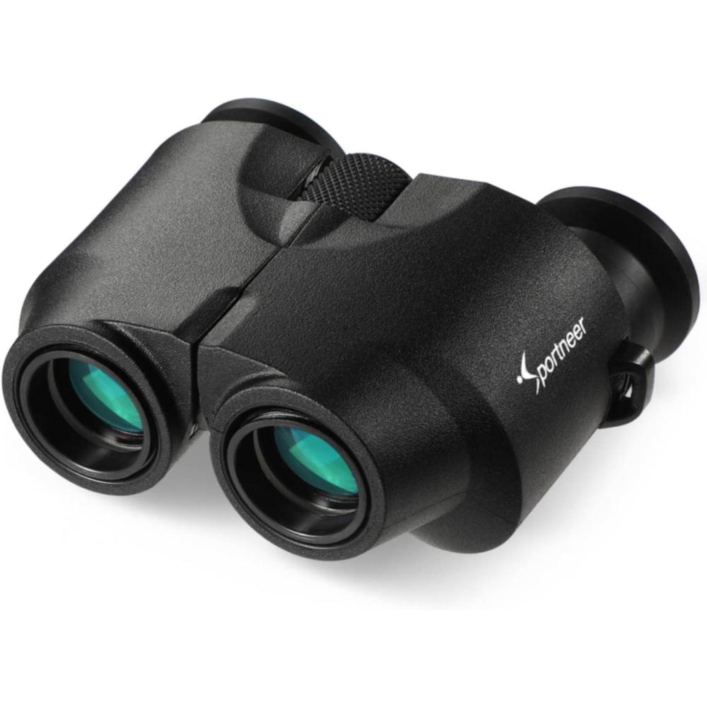 image:imageBinoculars for Adults and Kids Sportneer 10x25 Waterproof Binoculars for Adults Compact Binoculars with 15mm Foldable Soft Eyepiece for Hunting Hiking Bird Watching Concerts Outdoor