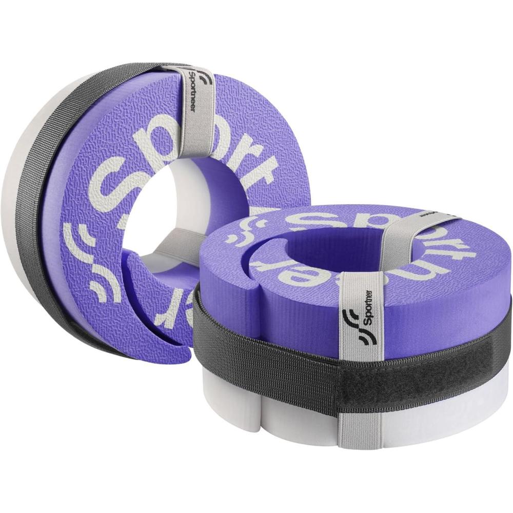 image:imageFoam Aquatic Cuffs Exercise Equipment Sportneer Water Aerobics Float Ring with Adjustable Webbing Pool Exercise Workout Set Water Ankle RingPurple