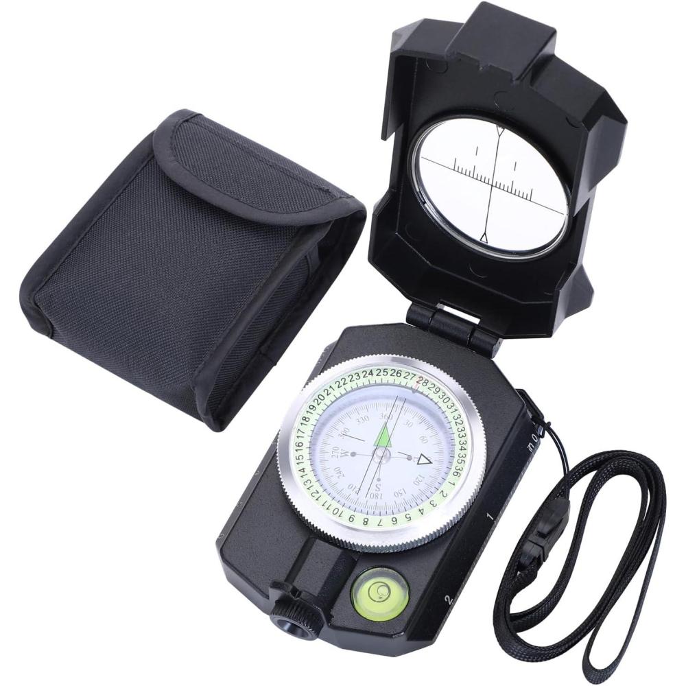 image:imageSportneer Compass Survival Hiking Military Waterproof Lensatic Compass with Inclinometer for Camping Hunting