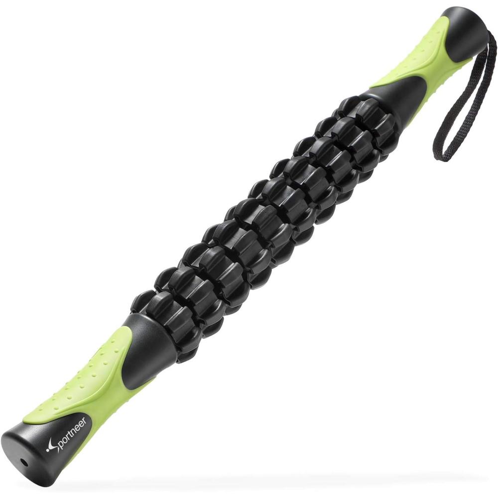 image:imageSportneer Muscle Roller Stick Deep Tissue Leg amp Back Massager for Athletes Relieves Soreness Cramps amp Tight Muscles Upgraded Black
