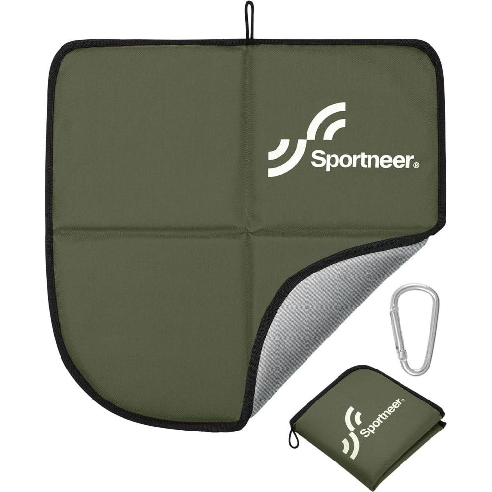 image:imageSportneer Sitting Pad Lightweight Waterproof Folding Seat Pad for Backpacking 1575 x 1575 Portable Camping Seat Mat for Hiking Picnics amp Outdoor UseArmy Green