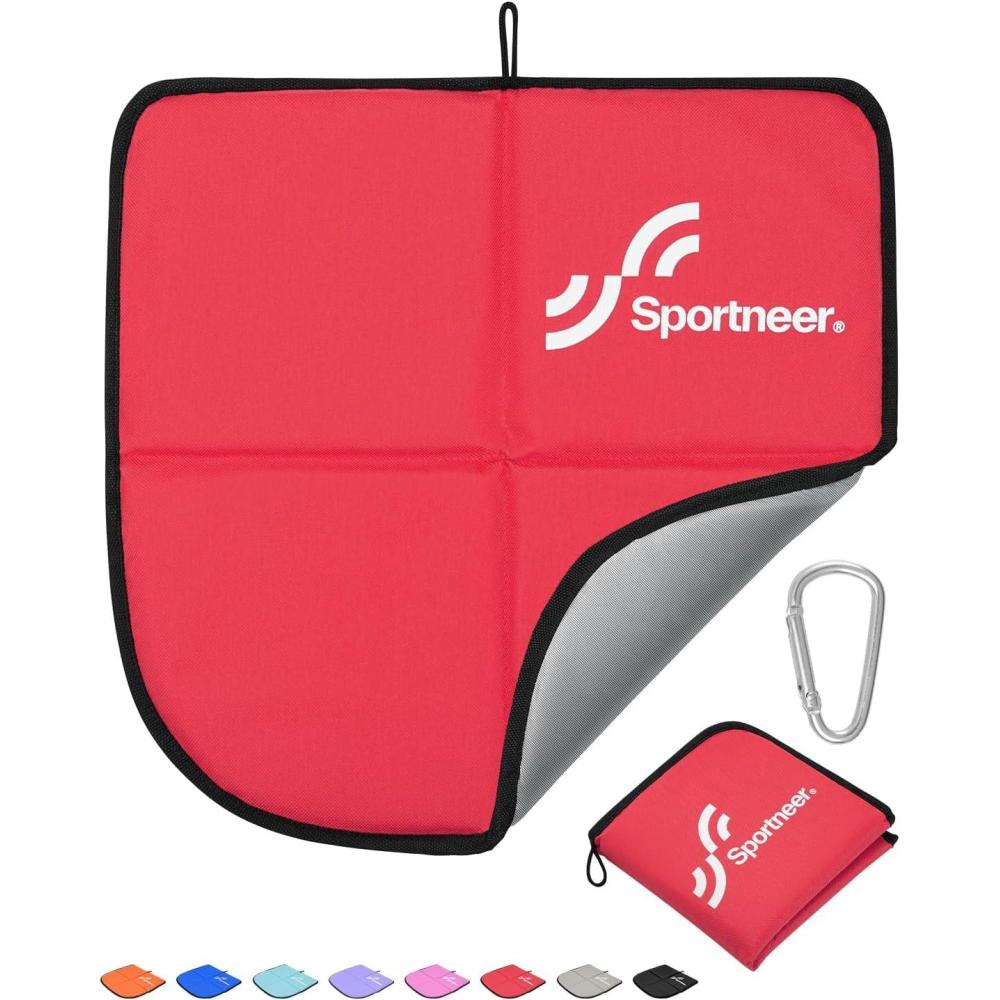 image:imageSportneer Sitting Pad Lightweight Waterproof Folding Seat Pad for Backpacking 1575 x 1575 Portable Camping Seat Mat for Hiking Picnics amp Outdoor UseRed