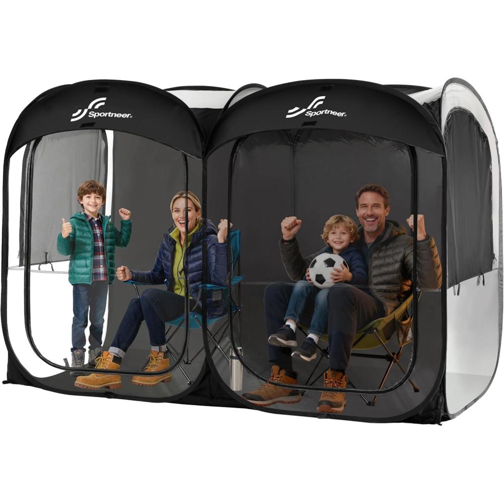 image:imageSportneer Sports Tent 24 Person Instant Pop Up Sports Tents  92 x 46 x 635 Transparent Sport Shelter for Fishing Camping Sports Event  Easy Set Up amp Tear Down