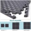 Gym Flooring Puzzle Exercise Mats: Sportneer 1/2″ Thick 12″ x 12″ Interlocking Floor Mats EVA Foam Exercise Tiles for Home Gym Fitness Equipments with Border Waterproof Workout Anti-Slip Mat 12 Sqft/17.4 Sqft