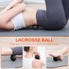 Sportneer 4 in 1 Foam Roller Set: Dual Textures Foam Roller, Foot Roller, Lacrosse Ball, Traction Massage Ball with String, Deep Massage Roller for Whole Body Release, Physical Therapy (Black)