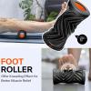 Sportneer 4 in 1 Foam Roller Set: Dual Textures Foam & Foot Roller, Stringed Lacrosse Ball, Muscle Set for Whole Body Release(Black)