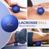 Sportneer 4 in 1 Foam Roller Set: Dual Textures Foam & Foot Roller, Stringed Lacrosse Ball, Muscle Set for Whole Body Release(Blue)