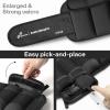 Sportneer Adjustable Ankle Weights for Women and Men 1 Pair of 4 8 12 16 20 LBS Heavy Weighted Leg Weights with Adjustable Straps, Strength Training Weights for Yoga, Aerobics, Gym, Fitness, Workout