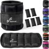 Sportneer Adjustable Ankle/Wrist Weights for Men Women Kids, Weighted Leg & Cuff Strength Training for Yoga Walking Running Aerobics Gym Fitness Physical Therapy(Black)