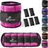 Sportneer Adjustable Ankle/Wrist Weights for Men Women Kids, Weighted Leg & Cuff Strength Training for Yoga Walking Running Aerobics Gym Fitness Physical Therapy(Pink)