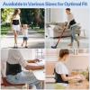 Sportneer Back Support Waist Trimmer Belt: Adjustable Back Brace Lumbar Support with Pulley System Waist Belt for Women Men