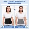 Sportneer Back Support Waist Trimmer Belt: Adjustable Back Brace Lumbar Support with Pulley System Waist Belt for Women Men