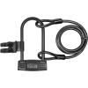 Sportneer Bike Lock: 14mm Keyless Combination Bike Lock with 5ft Security Steel Cable – Heavy Duty Anti Theft Shackle Bicycle U-Locks with Mounting Bracket for Road, Mountain, Electric & Folding Bike