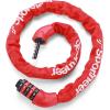 Sportneer Bike Lock: 5 Digit Combination High Security Anti Theft Bike Chain Lock – 3.2/3.6/4ft Heavy Duty Keyless Bicycle Lock for Bike, Motorcycle, Scooter, Door & Gate – 4/6mm Thick, Easy to Use(Red)