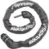 Sportneer Bike Lock: 5 Digit Combination High Security Anti Theft Bike Chain Lock – 3.2/3.6/4ft Heavy Duty Keyless Bicycle Lock for Bike, Motorcycle, Scooter, Door & Gate – 4/6mm Thick, Easy to Use(Gray)