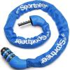 Sportneer Bike Lock: 5 Digit Combination High Security Anti Theft Bike Chain Lock – 3.2/3.6/4ft Heavy Duty Keyless Bicycle Lock for Bike, Motorcycle, Scooter, Door & Gate – 4/6mm Thick, Easy to Use(Blue)
