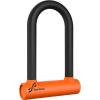 Sportneer Bike Lock: Heavy Duty Anti Theft Bike U Lock with 5ft Security Steel Cable – 17mm Shackle Bicycle U-Locks with Keys & Sturdy Mounting Bracket for Road, Mountain, Electric & Folding Bike(Black and Orange)