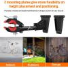 Sportneer Bike Repair Stand: 360 Rotatable Wall Mounted Removable Bike Clamp – Adjustable Home Bicycle Maintenance Stand with 2 Mounting Plates for Diameter of 1-1.6’’ Bicycle