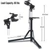 Sportneer Bike Repair Stand: Height Adjustable Bike Work Stand with Magnetic Tool Tray – 360° Rotatable Bicycle Stand with Multiple Quick Release for Home Bicycle Mechanic – Foldable, Max Load 60lbs(Black)