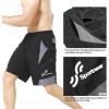 Sportneer Bike Shorts for Men: 3D Padded Lightweight Riding Biking Cycling Mountain Bike Shorts for Men with Zipper Pockets(Black)