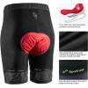 Sportneer Bike Shorts for Men: 3D Padded Lightweight Riding Biking Cycling Mountain Bike Shorts for Men with Zipper Pockets(Black)