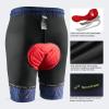 Sportneer Bike Shorts for Men: 3D Padded Lightweight Riding Biking Cycling Mountain Bike Shorts for Men with Zipper Pockets(Blue)