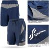 Sportneer Bike Shorts for Men: 3D Padded Lightweight Riding Biking Cycling Mountain Bike Shorts for Men with Zipper Pockets(Blue)