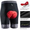 Sportneer Bike Shorts for Men: 3D Padded Lightweight Riding Biking Cycling Mountain Bike Shorts for Men with Zipper Pockets(Grey)