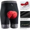 Sportneer Bike Shorts for Men: 3D Padded Lightweight Riding Biking Cycling Mountain Bike Shorts for Men with Zipper Pockets(Light Grey)