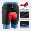 Sportneer Bike Shorts for Men: 3D Padded Lightweight Riding Biking Cycling Mountain Bike Shorts for Men with Zipper Pockets(Turquoise)