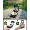 Sportneer Compass: Accurate Durable Lightweight Orienteering Compass with Strap and Carrying Case, Glow in The Dark Waterproof Hiking Essentials for Camping Backpacking, Best Survival Gifts for Kids(Black)