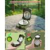 Sportneer Compass: Accurate Durable Lightweight Orienteering Compass with Strap and Carrying Case, Glow in The Dark Waterproof Hiking Essentials for Camping Backpacking, Best Survival Gifts for Kids(Camouflage)