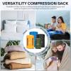 Sportneer Compression Sack, 13L/20L/40L/50L Sleeping Bag Stuff Sack, Tear-Resistant Ultralight Sleeping Bag Compression Sack-Space Saving Gear for Camping Hiking Travel(Blue)