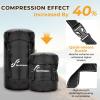 Sportneer Compression Sack, 13L/20L/40L/50L Sleeping Bag Stuff Sack, Tear-Resistant Ultralight Sleeping Bag Compression Sack-Space Saving Gear for Camping Hiking Travel(Black)