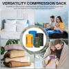 Sportneer Compression Sack, 13L/20L/40L/50L Sleeping Bag Stuff Sack, Tear-Resistant Ultralight Sleeping Bag Compression Sack-Space Saving Gear for Camping Hiking Travel(Army Green)