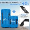 Sportneer Compression Sack, 13L/20L/40L/50L Sleeping Bag Stuff Sack, Tear-Resistant Ultralight Sleeping Bag Compression Sack-Space Saving Gear for Camping Hiking Travel(Blue)