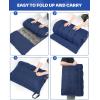 Sportneer Cot Mattress: 2″ Thick Soft Comfortable Camping Cot Mattress Pad for Sleeping – 75”x28”Cot Mattress Topper with Fix Straps for Single Bed/Camp Cot/Rv Bunk(Blue)