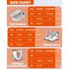Sportneer Crampons： Ice Cleats for Shoes and Boots with 28 Spikes – Traction Slip-on Stretch Footwear for Walking and Shoveling on Ice and Snow(Orange)