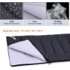Sportneer Double Sleeping Bag: Queen Size 2 Person All Season for Warm & Cold Weather Camping Sleeping Bag with 2 Pillows, Waterproof Lightweight Large Size 86.6” x 59”(Black)