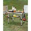 Sportneer Folding Table: Adjustable Height Camping Essentials 35.4″ L x 23.6″ W 2 Height with Mesh Layer – Compact & Portable Small Folding Table for Outdoor Camp Garden Picnic BBQ Dining Cooking(Black)