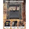 Sportneer Hunting Blind 270 Degree See Through Ground Blind with Silent Sliding Door & Windows for Deer Hunting, 2-3 Person Pop Up Ground Blind for Turkey and Deer with Carrying Bag