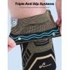 Sportneer Knee Brace with Dual Side Stabilizers – Maximum Support Compression Knee Sleeve for Men & Women, Anti-Slip Knee Support for Running, Workout, Arthritis, ACL & Pain Relief (Black, Small(14.5″-16.5″))(Black-Copper)