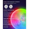 Sportneer LED Flying Disc, Light Up Frisbee with 3 Color Modes, Motion Sensor Glow Disc, USB-C Rechargeable 175g HDPE Outdoor Flying Disc for Night Games, Beach, Camping, Backyard(Color Printing+Hot Stamping 2 pack)