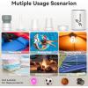 Sportneer Mini Air Pump: 1600mAh Rechargeable Air Pump for Inflatables with Hook, Magnetic and Light Function, Air Mattress Pump for Pool Floats, Sleeping Pads, Swimming Ring, Vacuum Storage Bags(White)