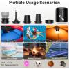 Sportneer Mini Air Pump: 1600mAh Rechargeable Air Pump for Inflatables with Hook, Magnetic and Light Function, Air Mattress Pump for Pool Floats, Sleeping Pads, Swimming Ring, Vacuum Storage Bags(Black)