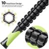 Sportneer Muscle Roller Stick – Deep Tissue Leg & Back Massager for Athletes, Relieves Soreness, Cramps & Tight Muscles – Upgraded Black