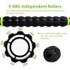 Sportneer Muscle Roller Stick – Massage Stick for Athletes – Reducing Soreness and Muscle Strain, Soothing Legs Cramps – Physical Therapy & Body Recovery – Black Green