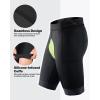 Sportneer Padded Bike Shorts for Men – 4D Padding Mens Bicycle Cycling Biking Clothing Shorts, Breathable and Absorbent(Black With Pockets)