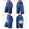 Sportneer Padded Bike Shorts for Men – 4D Padding Mens Bicycle Cycling Biking Clothing Shorts, Breathable and Absorbent(Dark Blue With Pockets)